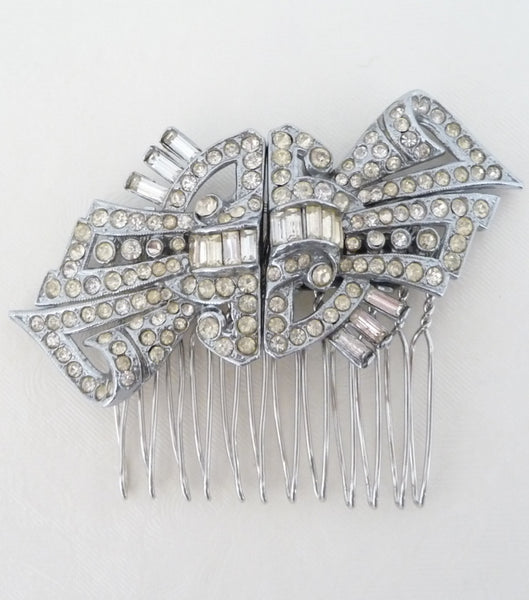 Antique Bow Hair Comb, Hair Comb - Katherine Swaine