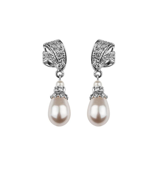 Antique Inspired Pearl Drop Earrings, earrings - Katherine Swaine