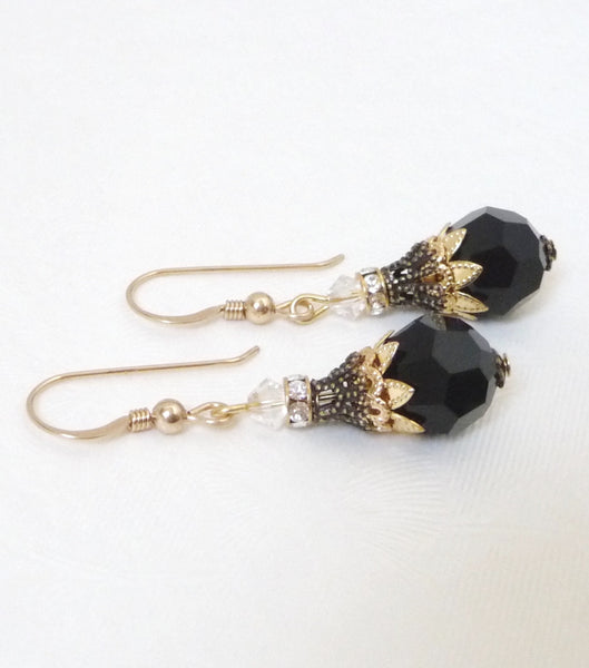 Filigree And Crystal Earrings, earrings - Katherine Swaine