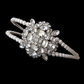 Vintage 1950's Rhinestone Brooch Headband *SOLD*, Headdress - Katherine Swaine