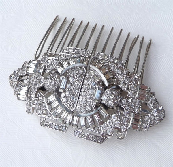 Vintage Art Deco Paste Hair Comb *SOLD*, Hair Comb - Katherine Swaine