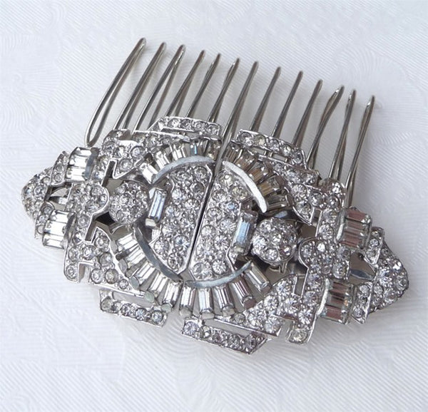 Vintage Art Deco Paste Hair Comb *SOLD*, Hair Comb - Katherine Swaine