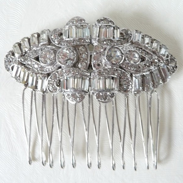 Vintage Art Deco Paste Hair Comb *SOLD*, Hair Comb - Katherine Swaine