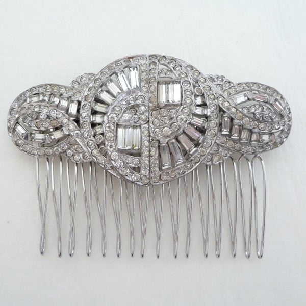 Vintage Art Deco Polcini Hair Comb *SOLD*, Hair Comb - Katherine Swaine