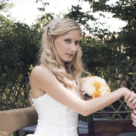 Vintage Inspired Abstract Floral Headdress, Headdress - Katherine Swaine