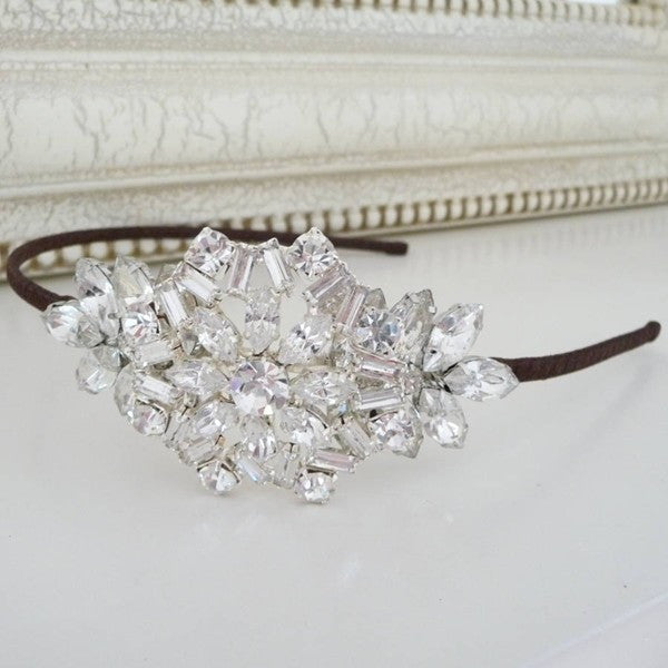 Vintage Style Rhinestone Headband, Headdress - Katherine Swaine