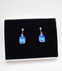 Sapphire Blue Crystal Clip On Earrings