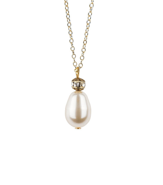 Vintage Inspired Tear Drop Necklace, Necklace - Katherine Swaine
