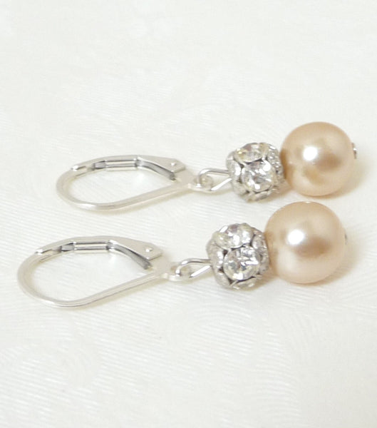 Vintage Silver Leverback Earrings, earrings - Katherine Swaine