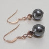 Rose Gold Pearl Drop Earrings, earrings - Katherine Swaine