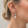 Filigree And Pearl Clip On Earrings