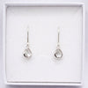 Clear Crystal Teardrop Leverback Earrings