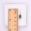 925 Sterling Silver Emerald Green Marquise Earrings