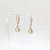 Light Peridot Green Teardrop Earrings