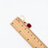 Ruby Vintage Crystal Leverback Earrings