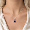 Tanzanite Crystal Pendant Necklace