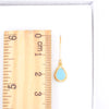 Turquoise Blue Teardrop Leverback Earrings