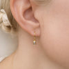 Gold Plated Clear Cubic Zirconia Rectangle Earring And Necklace Set