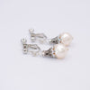 Filigree And Pearl Clip On Earrings