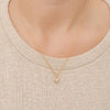 Gold Plated Clear Cubic Zirconia Heart Necklace