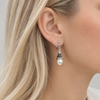 Filigree And Pearl Clip On Earrings