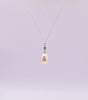Deco Inspired Pearl Pendant Necklace