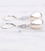 Deco Inspired Pearl Drop Earrings, earrings - Katherine Swaine