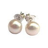 Single Pearl Stud Earrings, earrings - Katherine Swaine
