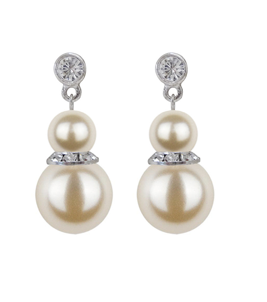 Pearl Drop Earrings, earrings - Katherine Swaine