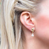 Antique Style Rhinestone and Pearl Earrings, earrings - Katherine Swaine