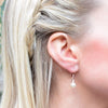 Rose Gold Pearl Drop Earrings, earrings - Katherine Swaine