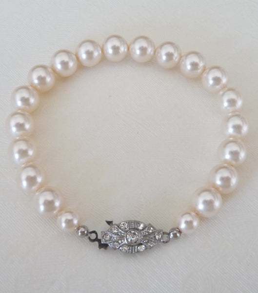 Vintage Single String Pearl Bracelet, bracelet - Katherine Swaine