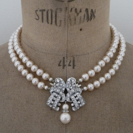 Vintage Art Deco Pearl Necklace *SOLD*, Necklace - Katherine Swaine
