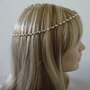 Vintage Inspired Rhinestone and Pearl Forehead Headdress, Headdress - Katherine Swaine