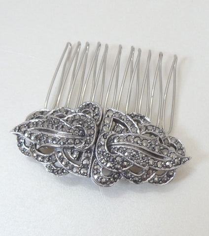 Vintage Marcasite Hair Comb *SOLD*, Hair Comb - Katherine Swaine