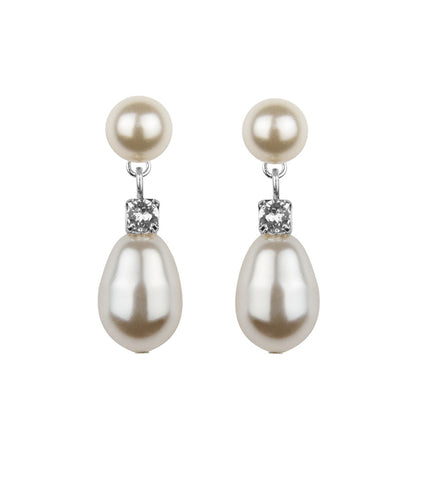 Vintage Style Pearl Drop Earrings, earrings - Katherine Swaine