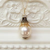 Filigree And Pearl Pendant Necklace, Necklace - Katherine Swaine